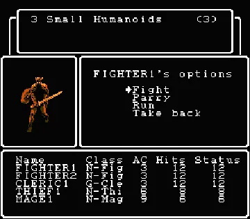 Wizardry - Knight of Diamonds - The Second Scenario (USA) screen shot game playing